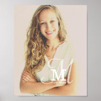 Monogram Class Year Custom Photo Graduation