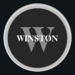 Monogram Classic Black and white Serif font Classic Round Sticker<br><div class="desc">Add a timeless touch to your stationery, gifts, or event decorations with our "Monogram Classic Black and White Serif Font Classic Round Sticker." This elegantly simple sticker is the perfect way to personalise items with your unique monogram, using a classic serif font that exudes sophistication and style. The sticker's design...</div>