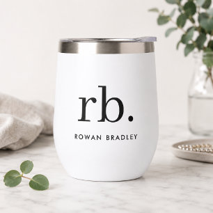 Monogram Classic Elegant Minimal Black and White