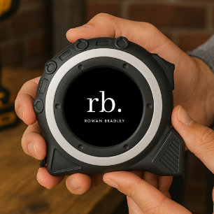 Monogram Classic Elegant Minimal Black and White 1