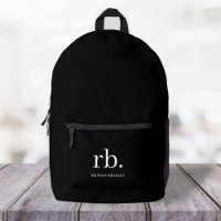 Monogram Classic Elegant Minimal Black and White