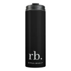 Monogram Classic Elegant Minimal Black and White