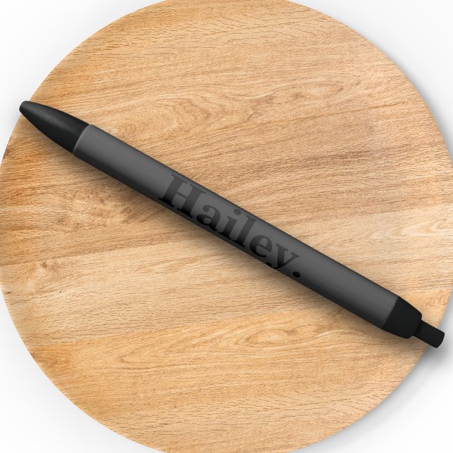 Monogram Classic Elegant Minimal Typography Name Black Ink Pen (Creator Uploaded)