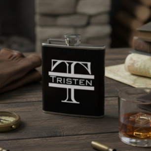 Monogram Classic Initial Modern Hip Flask