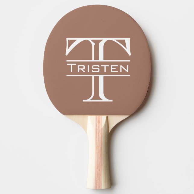 Monogram Classic Personalised Ping Pong Paddle (Front)