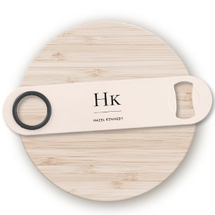 Monogram Classic Simple Modern Blush Pink
