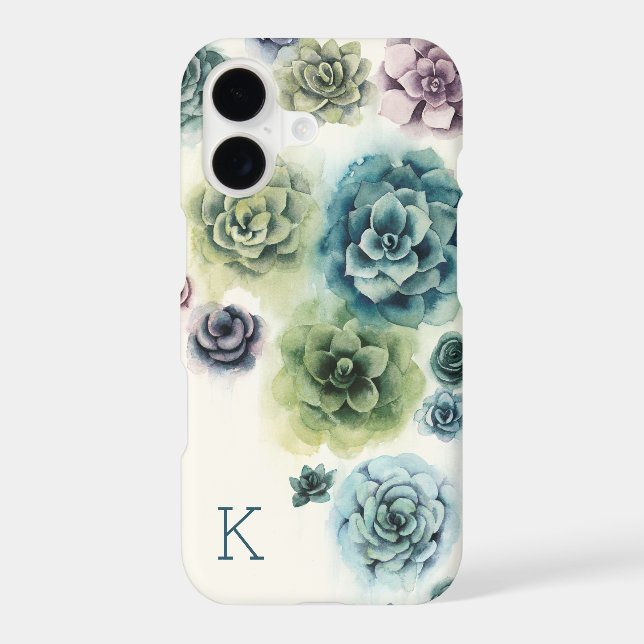 Monogram | Cluster of Succulents (Back)