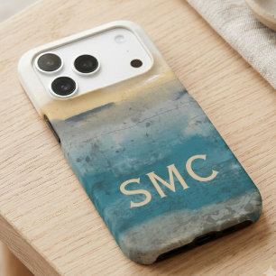 Monogram Coastal Abstract