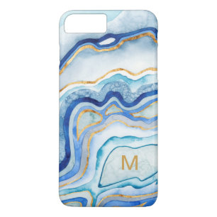 Monogram   Cobalt Agate II Case-Mate iPhone Case