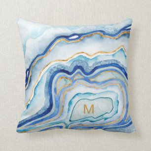Monogram Cobalt Agate II Cushion