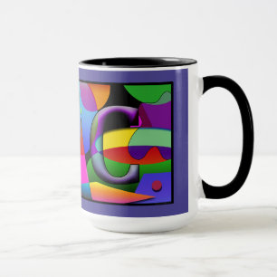 Monogram Cofee mug with initials J & C