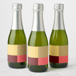 Monogram Colourful Dots Food and Beverage Label Se