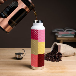Monogram Colourful Dots Stylish  Water Bottle