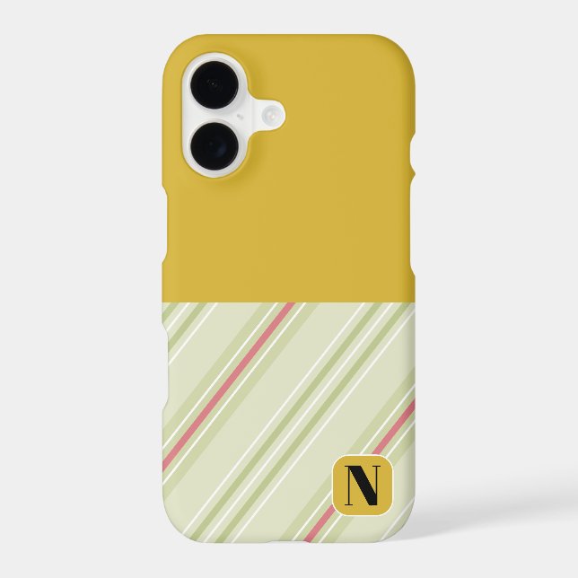 Monogram Colourful retro pattern and colour l Yell (Back)