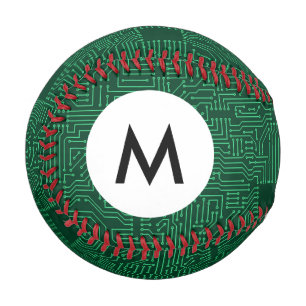 Monogram Computer circuit board Baseball
