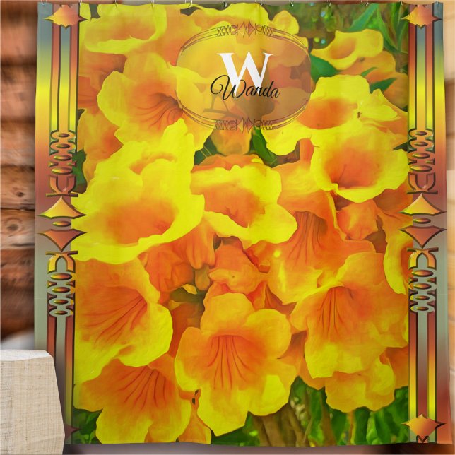 Monogram Copa de Oro  Shower Curtain (Creator Uploaded)