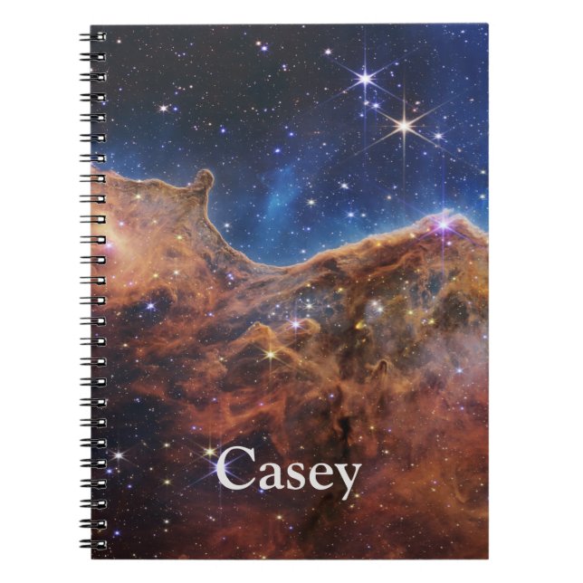 Monogram Cosmic Cliffs Carina Nebula Telescope Notebook (Front)