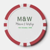 Monogram couple grey green modern romantic date si