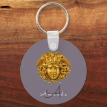 Monogram Couture Gold Medusa Mask Dusky Purple