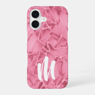 Monogram Cracked Pattern  iPhone 16 Case