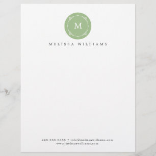 Monogram Creative Professional Modern Letterhead