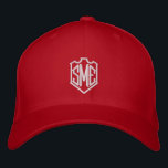 Monogram Crest Initials Custom Personalised Embroidered Hat<br><div class="desc">Monogram Crest Monogrammed Initials Custom Personalised Embroidered Baseball Cap features the simple modern embroidered monogram of your initials inside a crest border. Perfect as a gift for family and friends for birthday,  Christmas,  Father's Day,  Mother's Day,  weddings and more. Created by Evco Studio www.zazzle.com/store/evcostudio</div>