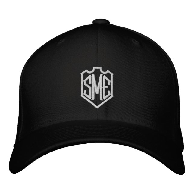 Monogram Crest Initials Custom Personalised Embroidered Hat (Front)