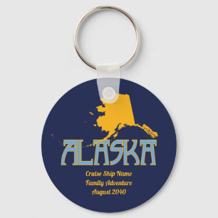 Monogram Cruise Alaska Family Reunion Key Ring