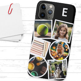 Monogram Custom Collage Upload Your Own 6 Photos Case-Mate iPhone Case