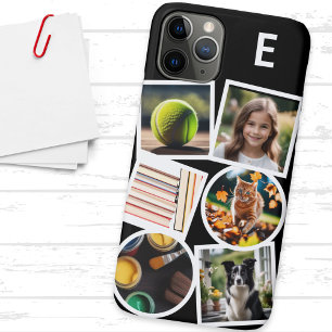 Monogram Custom Collage Upload Your Own 6 Photos Case-Mate iPhone Case