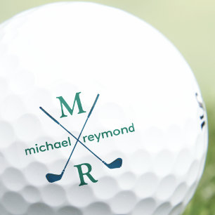 Monogram . Custom Golfer Name Golf Balls