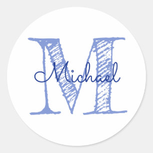 Monogram Custom Name Boy Clothing Kids' Labels