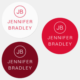 Monogram Custom Name Clothing Tags School Labels