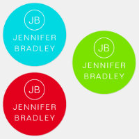 Monogram Custom Name Clothing Tags School Labels