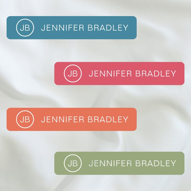 Monogram Custom Name Modern Colourful Girly (Creator Uploaded)