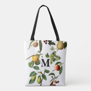 monogram custom personalised nature tote bag