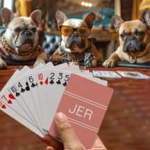 Monogram Custom Personalized Modern Orange Red