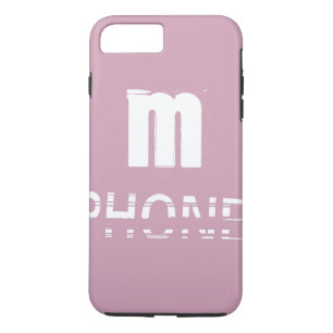 Monogram Customisable Pink Cool Modern Case-Mate iPhone Case