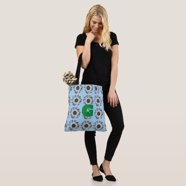 Monogram Customise Wedding Home Decor Tote Bag (On Model)