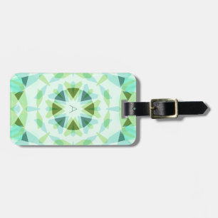 Monogram Cute Blue Pretty Green Magic Star Girl’s Luggage Tag