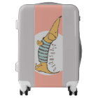 Monogram. Cute Brown Puppy Dog. Dachshund