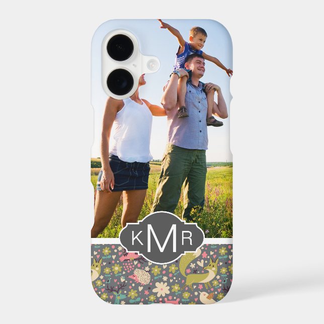 Monogram | Cute Forest Animals Pattern (Back)