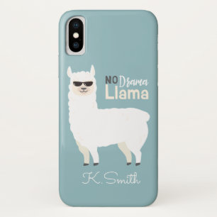 Monogram. Cute Funny Alpaca. No Drama Llama. Case-Mate iPhone Case