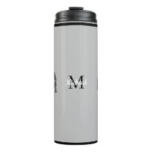 Monogram Cute Graphics Elephant Personalised Black