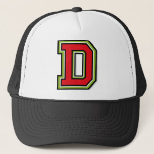 Monogram "D" Initial Trucker Hat