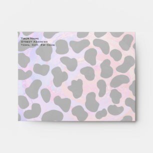 Monogram Dalmatian Black and Pink Envelope