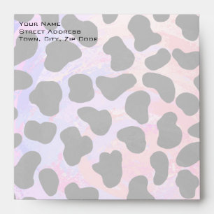 Monogram Dalmatian Black and Pink Envelopes