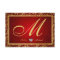 Monogram Damask Red / Gold RSVP Cards