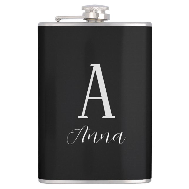 Monogram Dark Autumn Flask (Front)