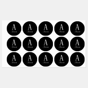 Monogram Dark Autumn vibe Labels